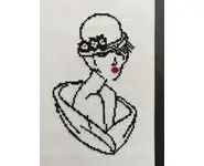 Dame au chapeau fleuri