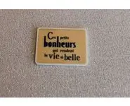 Aimant aiguille citation bonheur