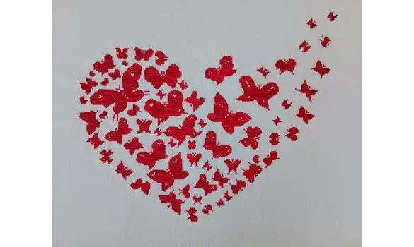 coeur aux papillons fiche