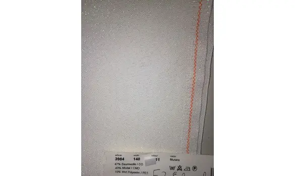 Opalescente Murano blanche 12 fils