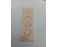 marque page bois coquillages