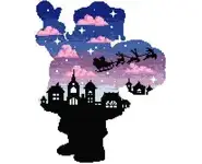 Père Noel paysage fiche