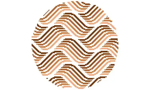 Mandala geom marron fiche