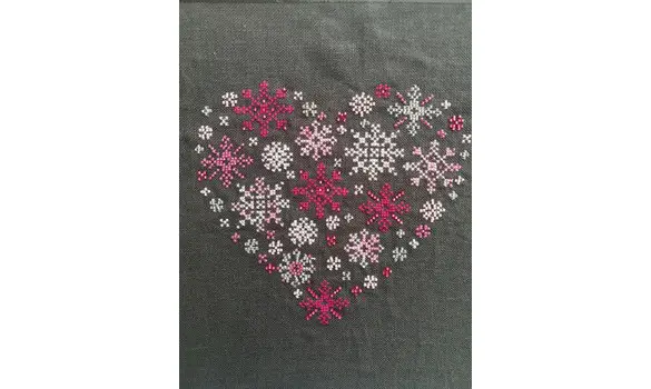 coeur enneigé rose fiche