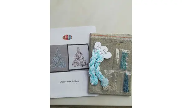 Grand arbre de Noel bleu kit